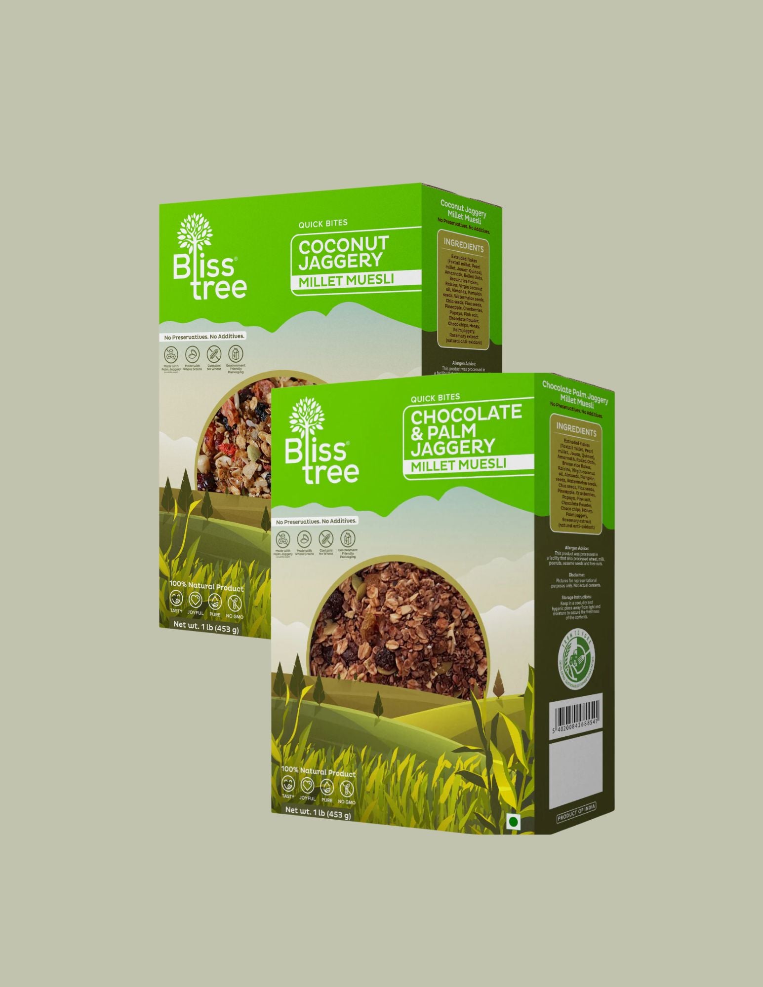 Blisstree Muesli Combo - Coconut and Chocolate